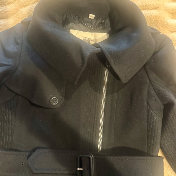 Burberry London wool black coat size 4 - Picture 2 of 8